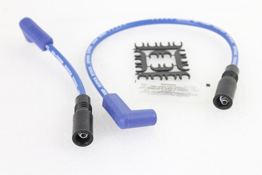 Accel 8mm S/S Spiral Core Ignition Wire Set Blue