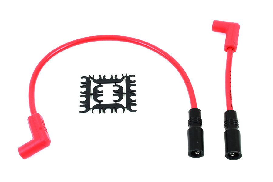 Accel 8mm S/S Spiral Core Ignition Wire Set Red