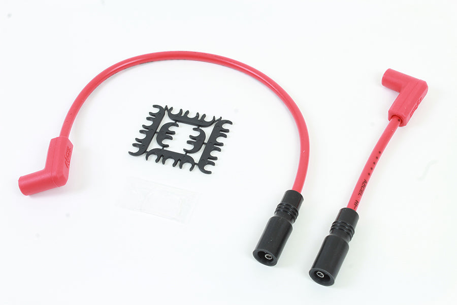 Accel 8mm S/S Spiral Core Ignition Wire Set Red