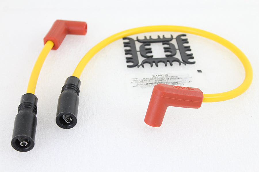 Accel 8mm S/S Spiral Core Ignition Wire Set Yellow