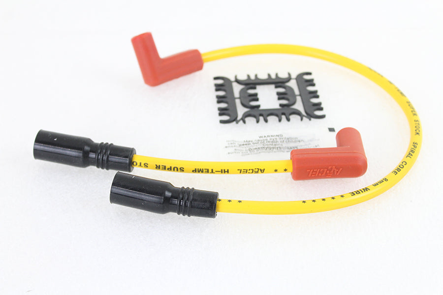 Accel 8mm S/S Spiral Core Ignition Wire Set Yellow