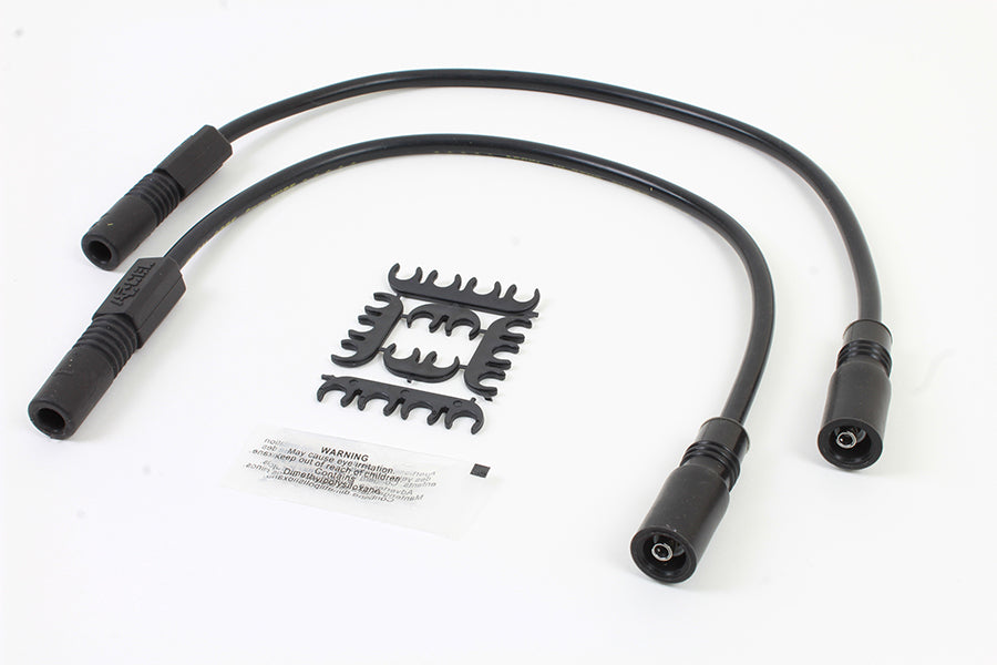 Accel 8mm S/S Spiral Core Ignition Wire Set Black