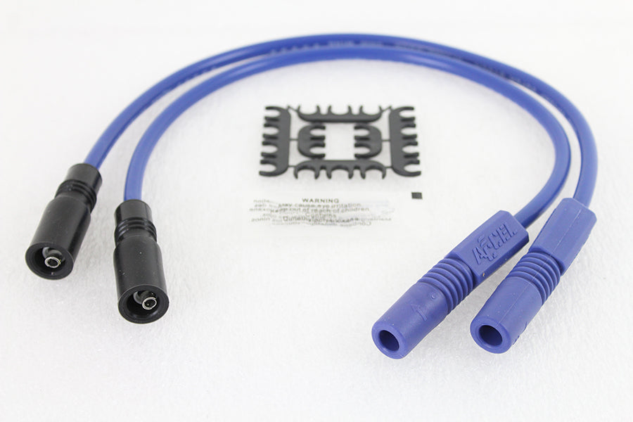 Accel 8mm S/S Spiral Core Ignition Wire Set Blue