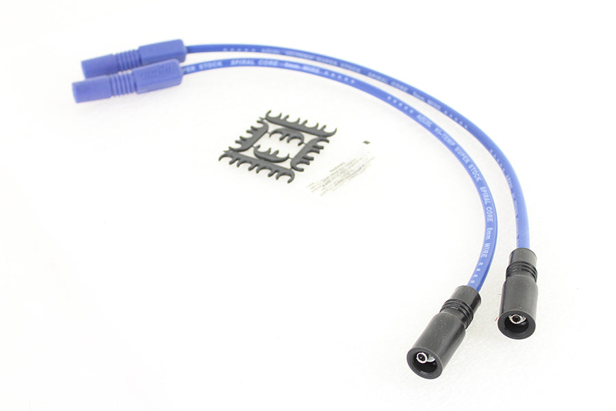 Accel 8mm S/S Spiral Core Ignition Wire Set Blue