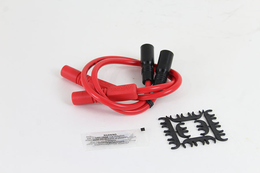 Accel 8mm S/S Spiral Core Ignition Wire Set Red