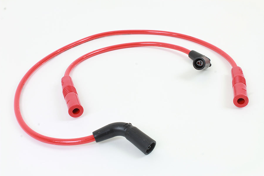 Accel 8mm S/S Spiral Core Ignition Wire Set Red