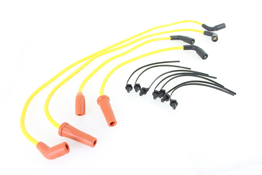 Accel 8mm S/S Spiral Core Ignition Wire Set Yellow