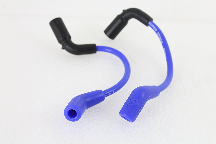 Accel 8mm S/S Spiral Core Ignition Wire Set Blue