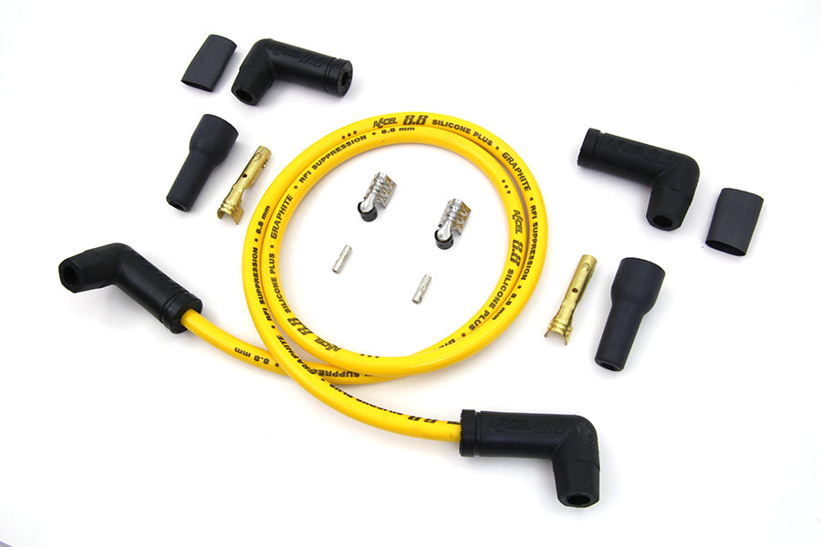 Accel Yellow 8.8mm Spark Plug Wire Kit