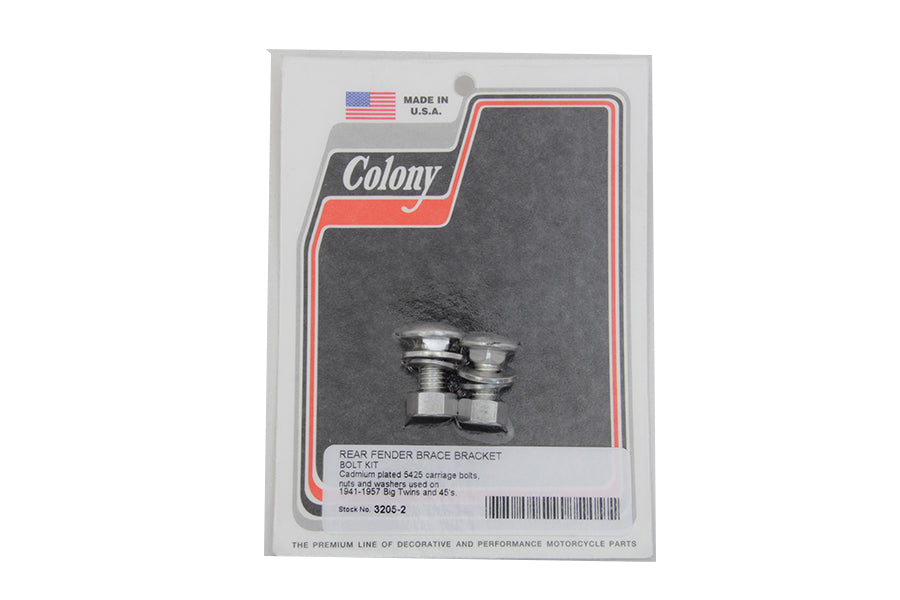Rear Fender Brace Bracket Bolt Kit