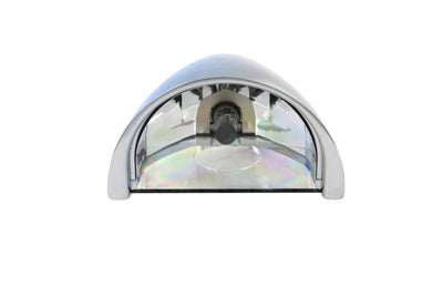 5-3/4 Half Moon Headlamp Chrome Billet