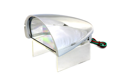 5-3/4 Half Moon Headlamp Chrome Billet