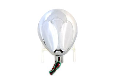 5-3/4 Half Moon Headlamp Chrome Billet