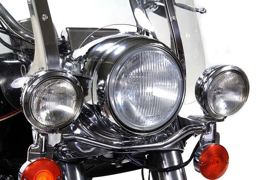 Chrome Contoured 7 Headlamp Rim
