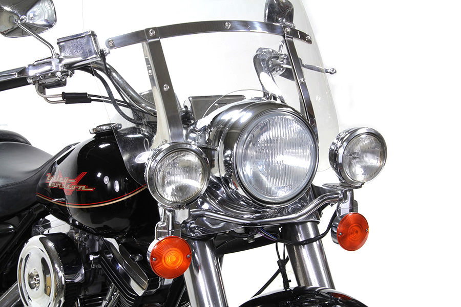 Chrome Contoured 7 Headlamp Rim