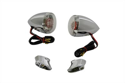 Rear Turn Signal Kit Clear Lens Red LED