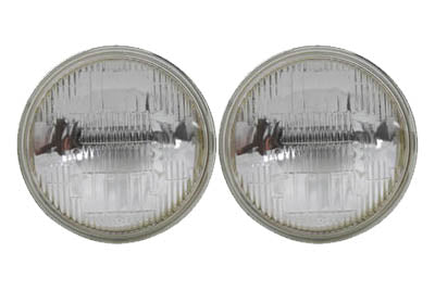 Clear 4-1/2 6 Volt Sealed Beam Spotlamp Bulb Set