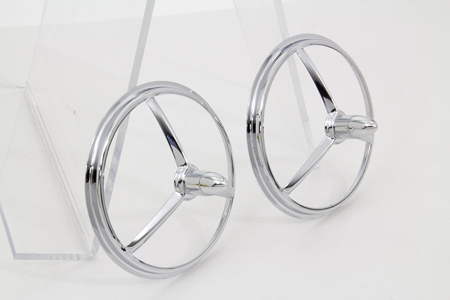 4-1/2 Chrome Bullet Style Spotlamp Trim