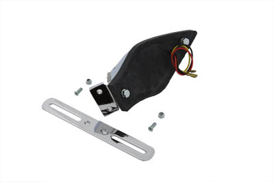 Chrome Tear Drop LED Tail Lamp Clear Lens