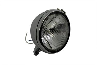 Replica 5-3/4 Round Chrome Headlamp