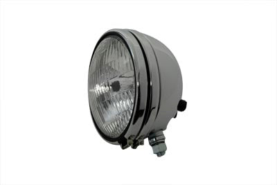 Replica 5-3/4 Round Chrome Headlamp