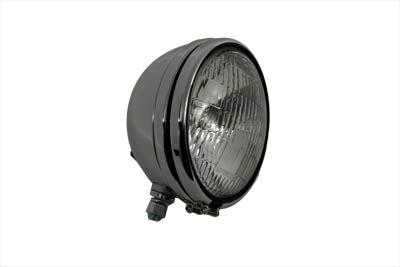 Replica 5-3/4 Round Chrome Headlamp