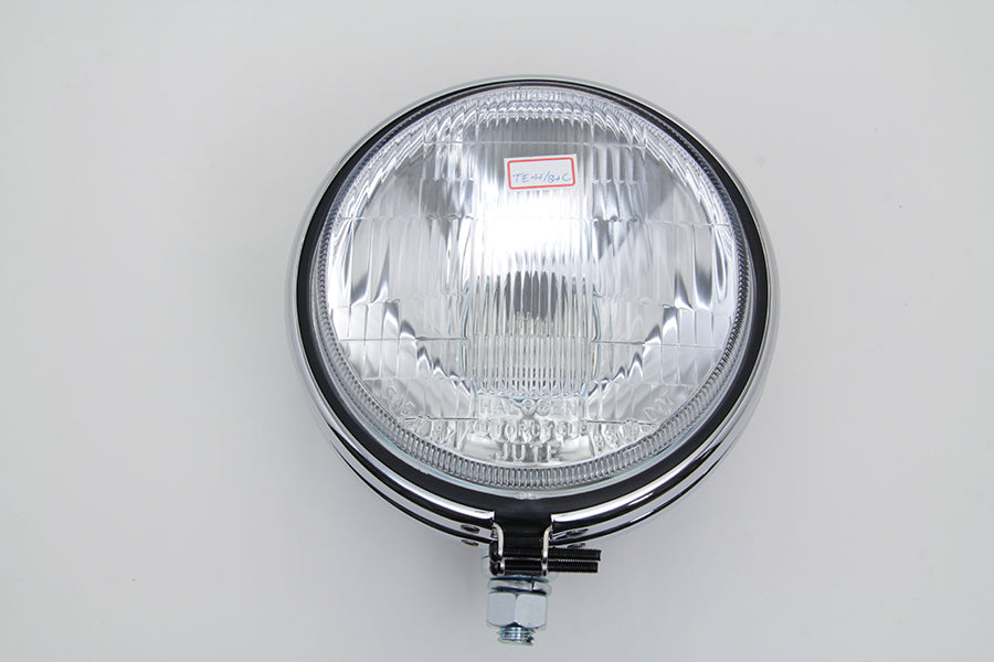 Replica 5-3/4 Round Black Headlamp