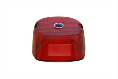Tail Lamp Lens Laydown Style Red with Blue Dot