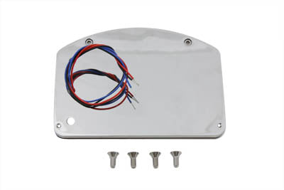 Chrome Slice LED Tail Lamp License Plate Assembly