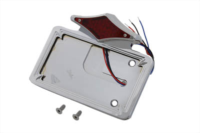 Chrome Diamond LED Tail Lamp License Plate Assembly