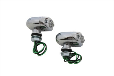 LED Green Marker Lamp Set Center Mount