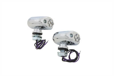 Center Mount LED Purple Marker Lamp Set