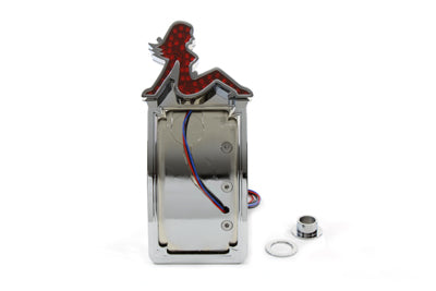 Chrome Lady Luck LED Tail Lamp Assembly