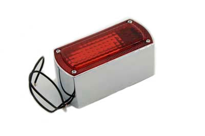 Chrome Die Cast Box Style Tail Lamp