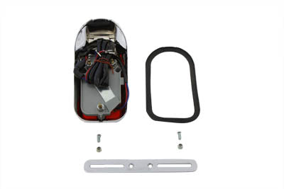 Chrome Tombstone Tail Lamp Assembly