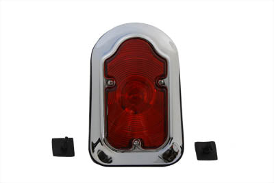 Chrome Tombstone Tail Lamp Assembly Bulb Type