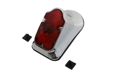 Chrome Tombstone Tail Lamp Assembly Bulb Type