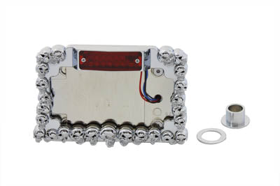 Chrome Skull Style Tail Lamp Assembly