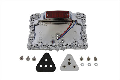 Chrome Fender LED Skull Style Tail Lamp