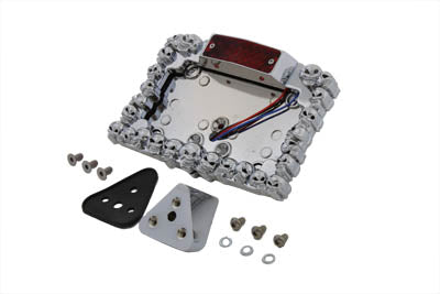 Chrome Fender LED Skull Style Tail Lamp