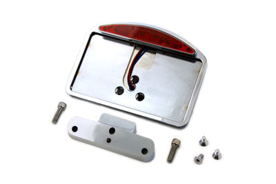 Chrome Slice LED Tail Lamp License Plate Assembly