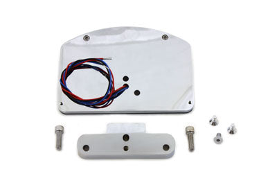 Chrome Slice LED Tail Lamp License Plate Assembly