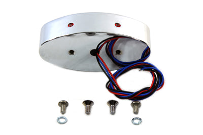 Chrome Billet Oval LED Tail Lamp