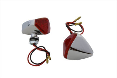 LED Diamond Red Lens Marker Lamp Set