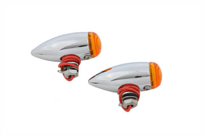 Mini Bullet Amber Lens Marker Lamp Set