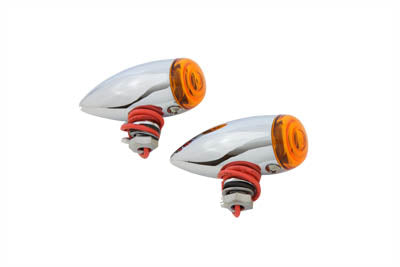 Mini Bullet Amber Lens Marker Lamp Set