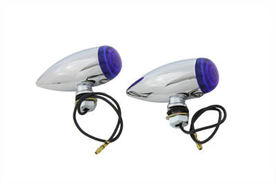 Mini Bullet Blue Lens Marker Lamp Set
