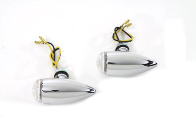 Mini LED Bullet Clear Lens Marker Lamp Set