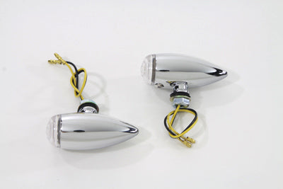 Mini LED Bullet Clear Lens Marker Lamp Set