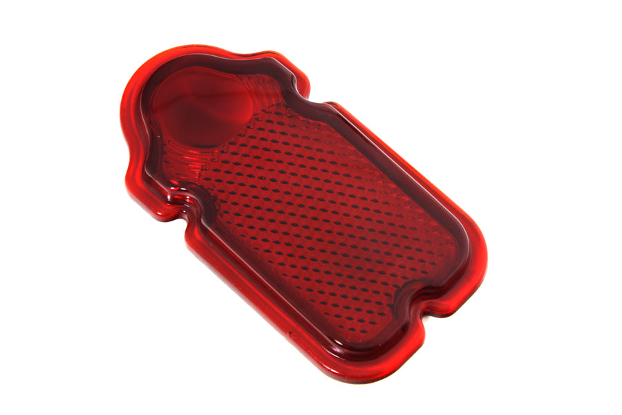 Red Glass Tombstone Tail Lamp Lens
